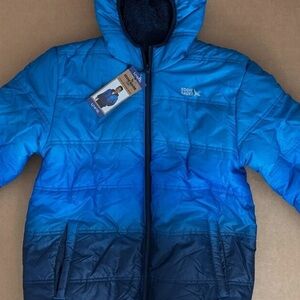 Eddie Bauer Kids Blue Jacket, reversible, NWT, Size 14/16